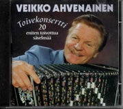Veikko Ahvenainen : Toivekonsertti 20 eniten toivottua s&auml;velm&auml;&auml; CD, NIMIKRJOITUS