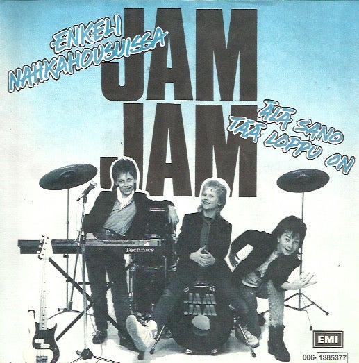 Jam Jam : Enkeli nahkahousuissa -singlen kansi