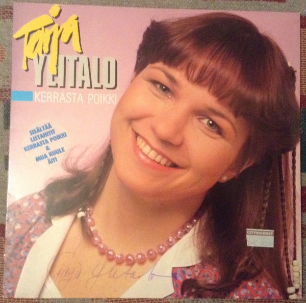 Tarja Ylitalo : Kerrasta poikki LP, NIMIKIRJOITUS!