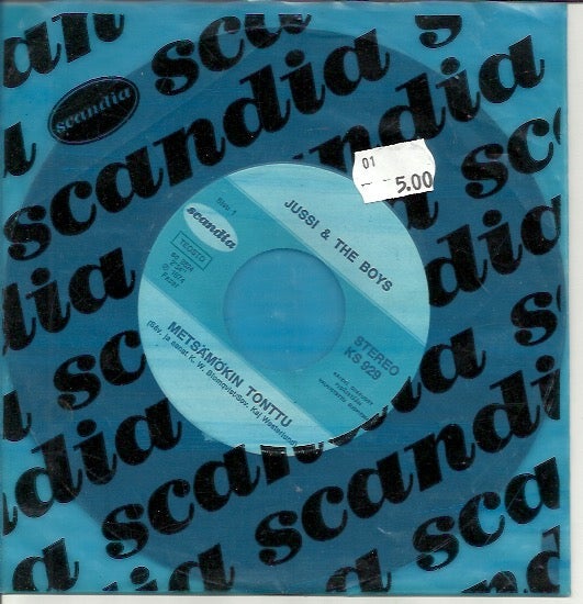 Jussi & The Boys: Mets&auml;m&ouml;kin tonttu / C'mon Eveverybody 7"