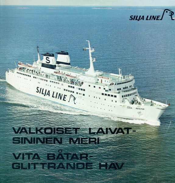 Erik Lindstr&ouml;m, Monica Aspelund & Kaj Lind: Valkoiset laivat - sininen meri LP, MAINOSLEVY